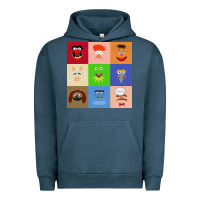 Pigment Midnight Navy Muppets and Friends Urban Hoodie - linhVisuals