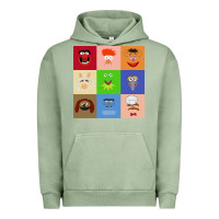 Pigment Oil Green Muppets and Friends Urban Hoodie - linhVisuals