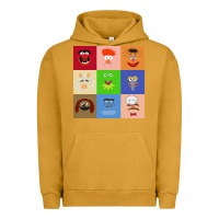 Pigment Peanut Butter Muppets and Friends Urban Hoodie - linhVisuals