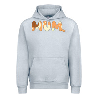 Heather Grey Bluey Mum Urban Hoodie - linhVisuals