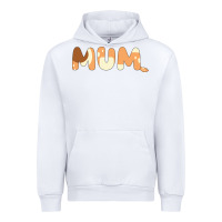 White Bluey Mum Urban Hoodie - linhVisuals