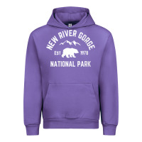 Tulip womens new river gorge national park bear west virginia nature v neck Urban Hoodie - linhVisuals