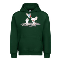 Forest Green newanimaniacs pinky and the brain Urban Hoodie - linhVisuals