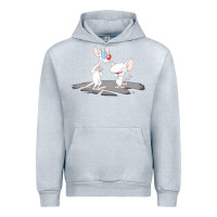 Heather Grey newanimaniacs pinky and the brain Urban Hoodie - linhVisuals