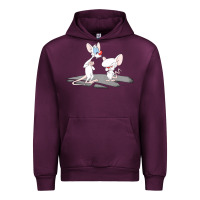 Mauve Wine newanimaniacs pinky and the brain Urban Hoodie - linhVisuals