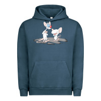Pigment Midnight Navy newanimaniacs pinky and the brain Urban Hoodie - linhVisuals