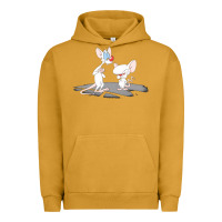 Pigment Peanut Butter newanimaniacs pinky and the brain Urban Hoodie - linhVisuals