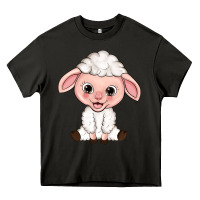 Asphalt Cartoon Lamb Heavy Core Tee - HowdyJamesFarm