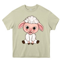 Mossy Cartoon Lamb Heavy Core Tee - HowdyJamesFarm