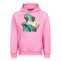 Fuchsia Pink reprise (sisters)   white christmas Urban Hoodie - linhVisuals