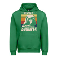 Emerald i knew it im surrounded by assholes Urban Hoodie - linhVisuals
