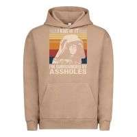 Pigment Burro i knew it im surrounded by assholes Urban Hoodie - linhVisuals