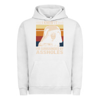 Pigment Lunar Rock i knew it im surrounded by assholes Urban Hoodie - linhVisuals