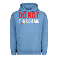 Pigment Pebble Blue do not touch me autism kid Urban Hoodie - linhVisuals