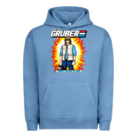Pigment Pebble Blue macgruber action figure Urban Hoodie - linhVisuals