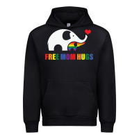 Black free mom hugs pride elephant rainbow Urban Hoodie - linhVisuals