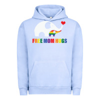 Pigment Grape Ice free mom hugs pride elephant rainbow Urban Hoodie - linhVisuals