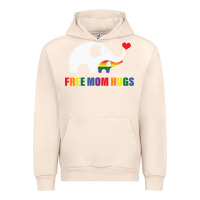 Sandshell free mom hugs pride elephant rainbow Urban Hoodie - linhVisuals