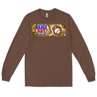 Chestnut game day vibes Long Sleeve Tee - BundleAndBundleShop