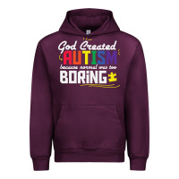 Mauve Wine god created autism normal was too boring Urban Hoodie - linhVisuals