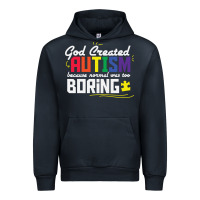 Navy god created autism normal was too boring Urban Hoodie - linhVisuals