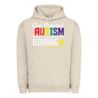 Pigment French Oak god created autism normal was too boring Urban Hoodie - linhVisuals