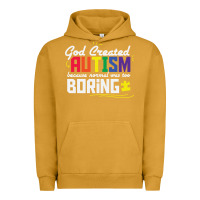 Pigment Peanut Butter god created autism normal was too boring Urban Hoodie - linhVisuals