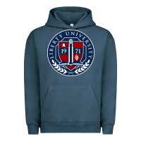 Pigment Midnight Navy liberty university seal Urban Hoodie - linhVisuals