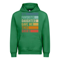 Emerald my favorite daughter gave me this shirt father's day pullover hoodie Urban Hoodie - linhVisuals