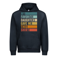 Navy my favorite daughter gave me this shirt father's day pullover hoodie Urban Hoodie - linhVisuals