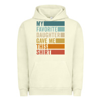 Pigment Pistachio my favorite daughter gave me this shirt father's day pullover hoodie Urban Hoodie - linhVisuals