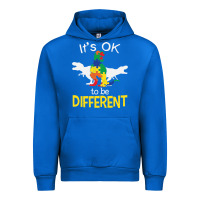 Cobalt it’s ok to be different autism dinosaur Urban Hoodie - linhVisuals