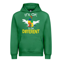 Emerald it’s ok to be different autism dinosaur Urban Hoodie - linhVisuals