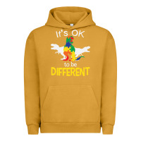 Pigment Peanut Butter it’s ok to be different autism dinosaur Urban Hoodie - linhVisuals
