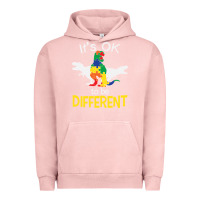 Pigment Salmon it’s ok to be different autism dinosaur Urban Hoodie - linhVisuals