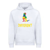 White it’s ok to be different autism dinosaur Urban Hoodie - linhVisuals