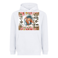 White first i drink the coffee then i do the things Heavyweight Hoodie - JahusDesignShop