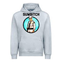 Heather Grey sumbitch Urban Hoodie - linhVisuals