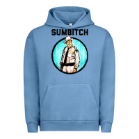 Pigment Pebble Blue sumbitch Urban Hoodie - linhVisuals