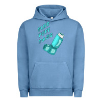 Pigment Pebble Blue puff puff pass inhaler Urban Hoodie - linhVisuals