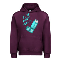 Mauve Wine puff puff pass inhaler Urban Hoodie - linhVisuals
