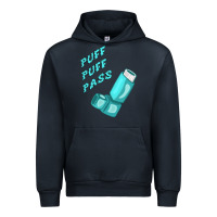 Navy puff puff pass inhaler Urban Hoodie - linhVisuals