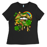St. Patrick's Day Lips Ladies Tee | Teevron