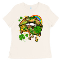 Bone St. Patrick's Day lips Ladies Tee - HowdyJamesFarm