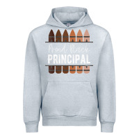 Heather Grey womens proud black principal, black history month school principal v n Urban Hoodie - linhVisuals