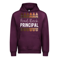 Mauve Wine womens proud black principal, black history month school principal v n Urban Hoodie - linhVisuals