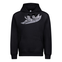 Black newastro boy and uran Urban Hoodie - linhVisuals