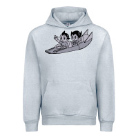 Heather Grey newastro boy and uran Urban Hoodie - linhVisuals