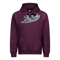 Mauve Wine newastro boy and uran Urban Hoodie - linhVisuals