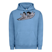 Pigment Pebble Blue newastro boy and uran Urban Hoodie - linhVisuals
